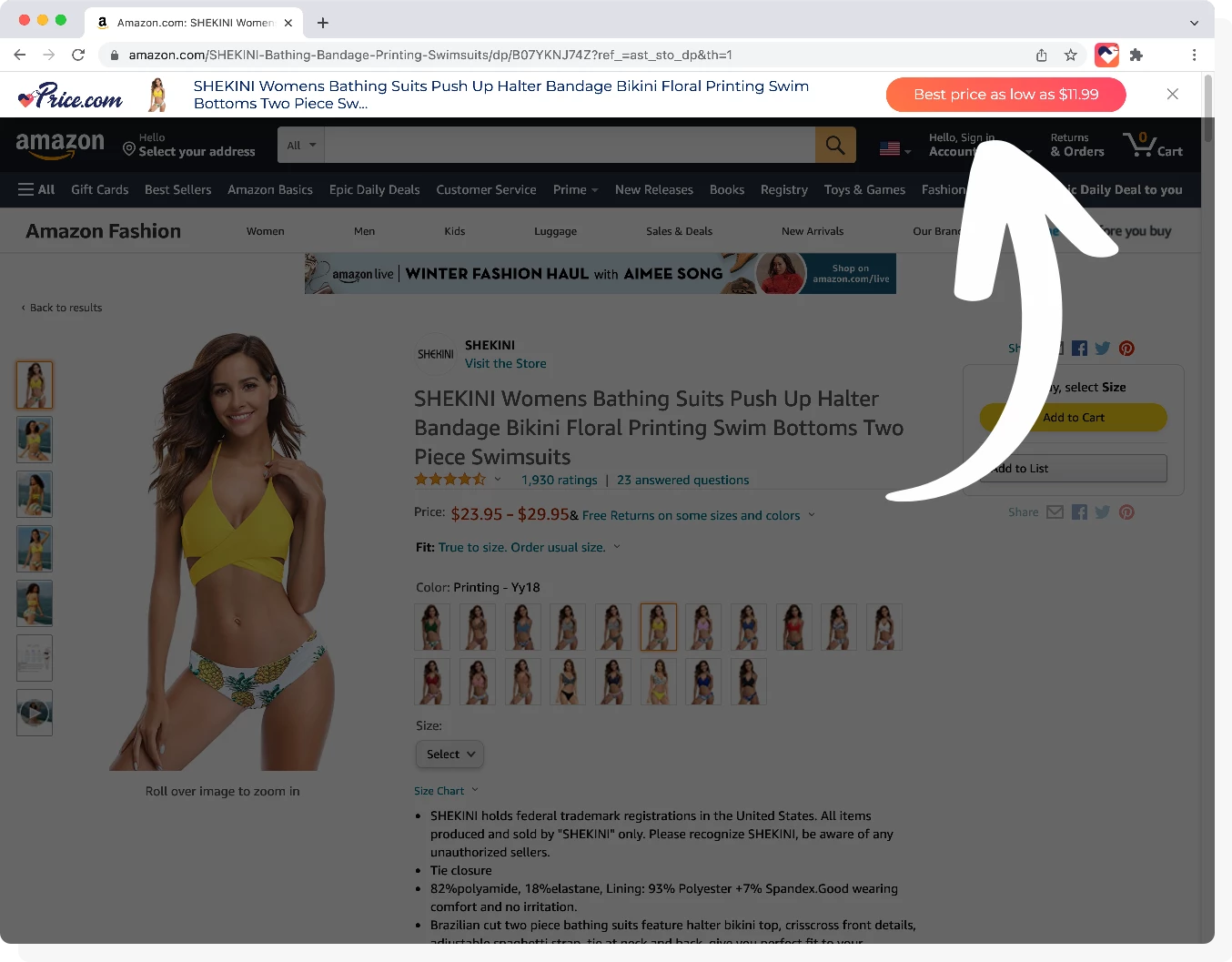 Amazon Savings with Extension