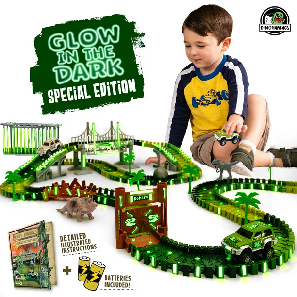 Dinosaur Race Car Track Set