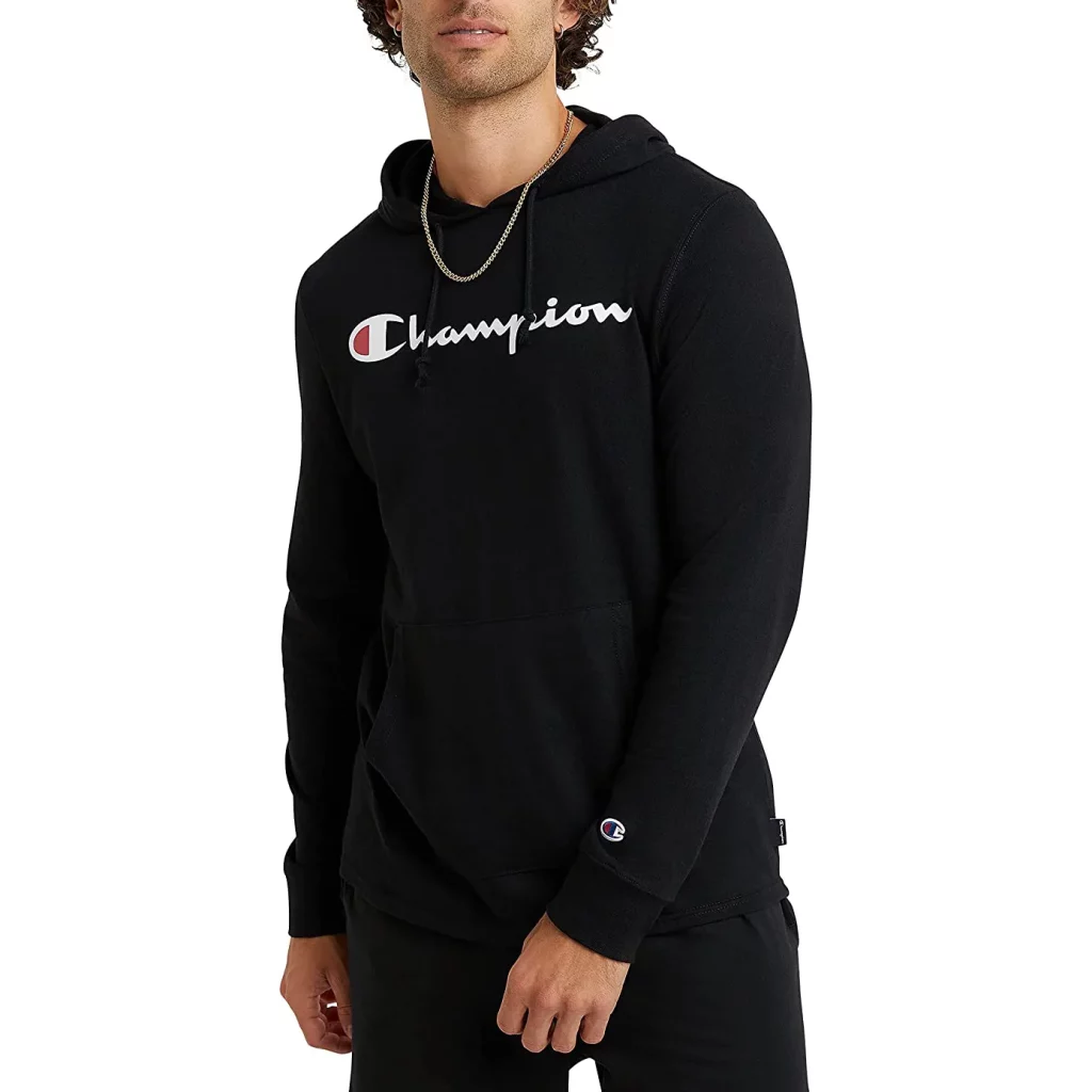 Champion mens Long Sleeve T-shirt Hoodie
