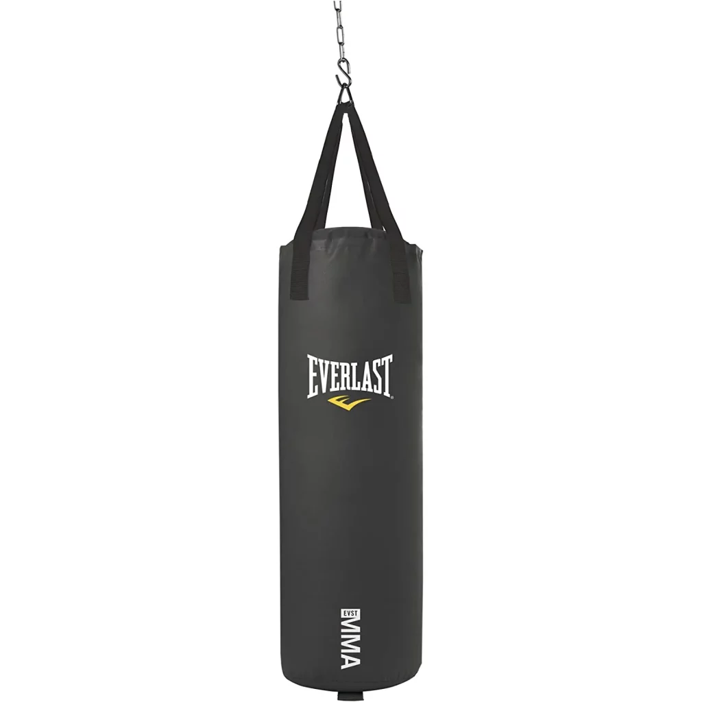 Everlast 70-Pound MMA Poly Canvas Heavy Bag (Black)